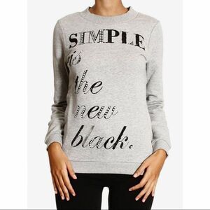 Love Moschino Simple Is The New Black Sequin Print Sweater
